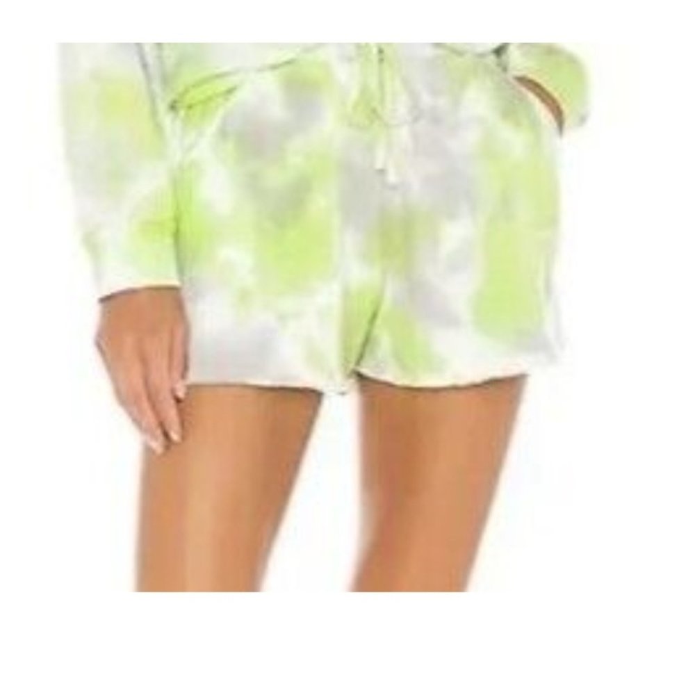 Free People Kelly Shorts Citron Green/Gray Size 20W Tie Dye (NWOT)